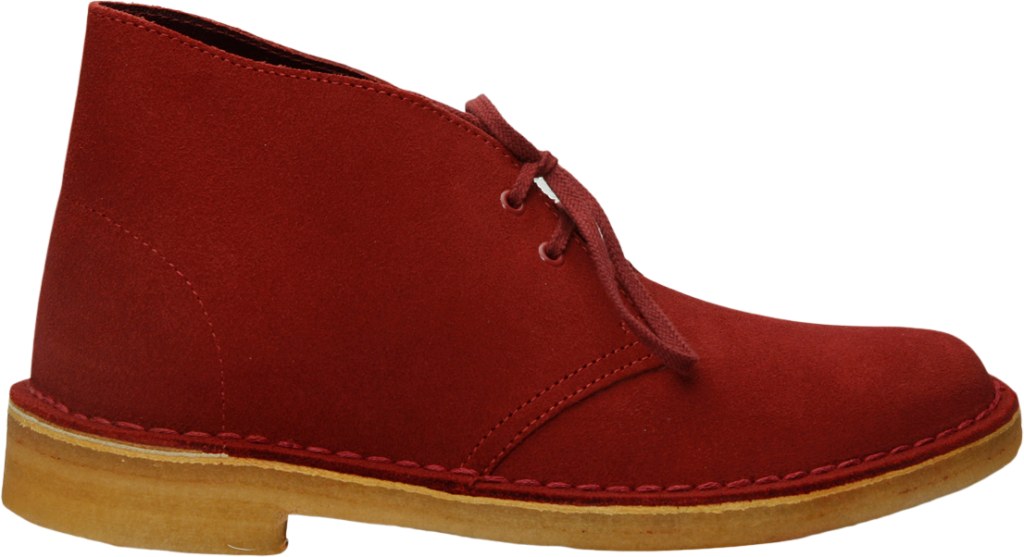 Clarks Desert Boot Suede Cherry