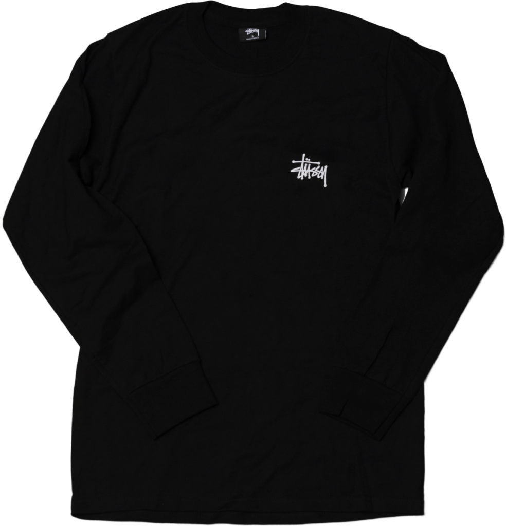 Stussy Basic LS Tee Black