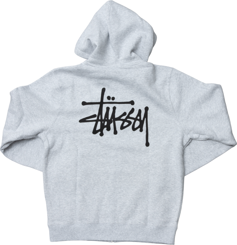 Stussy Basic Zip Hood Ash Heather
