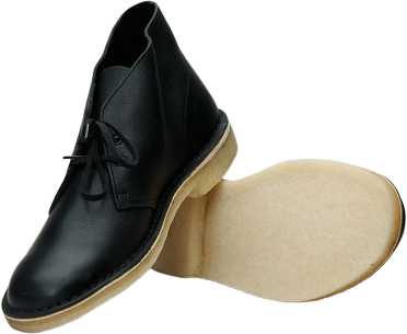 Clarks Desert Boot Tumbled Leather Blk