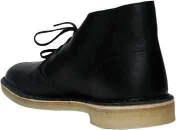 Clarks Desert Boot Tumbled Leather Blk