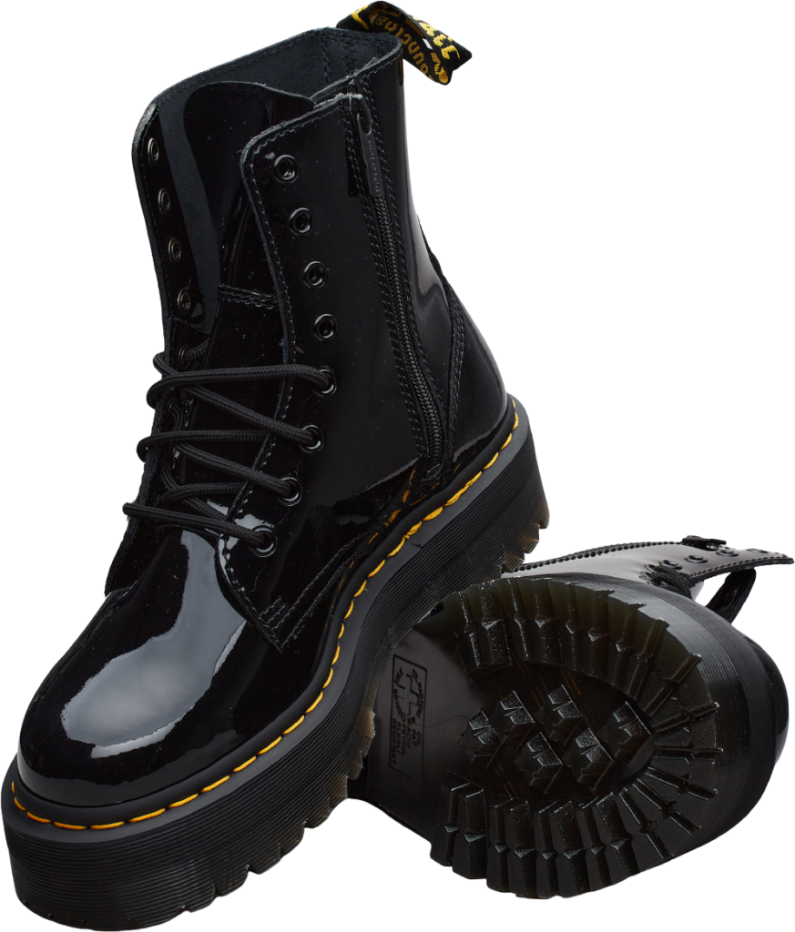 Dr Martens Jadon Black Patent Lamper