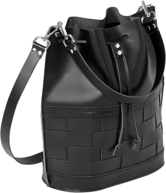 Eduards Näver Bucket Bag Black