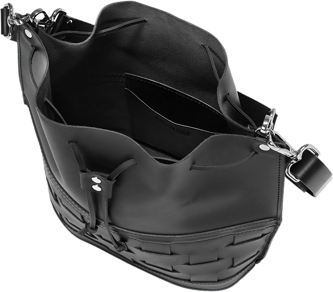 Eduards Näver Bucket Bag Black