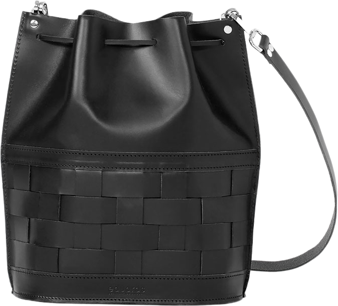 Eduards Näver Bucket Bag Black