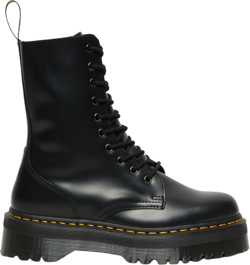 Dr Martens Jadon Hi Black Polished Smooth