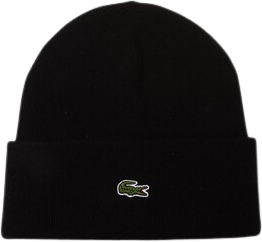 Lacoste Unisex Lacoste Wool Beanie Black