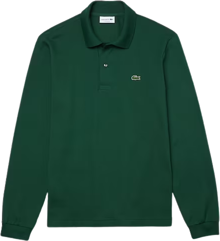 Lacoste Long-Sleeve Classic Fit L.12.12 Polo Shirt Green