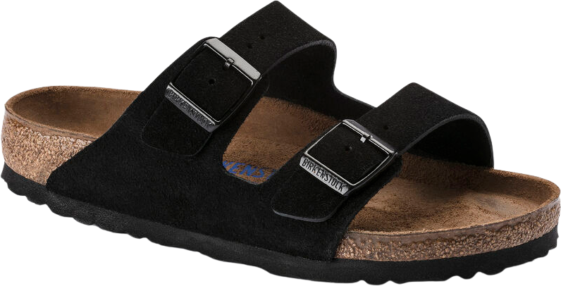 Birkenstock Arizona Soft Footbed Black Suede Normal