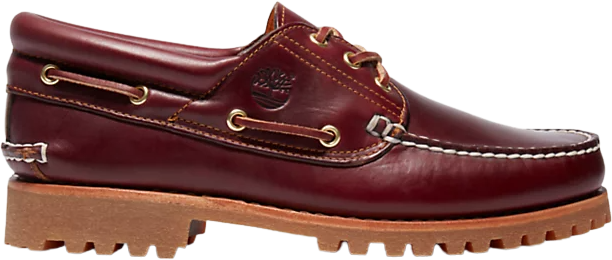 Timberland Authentic 3-Eye Boat Shoe Burgundy