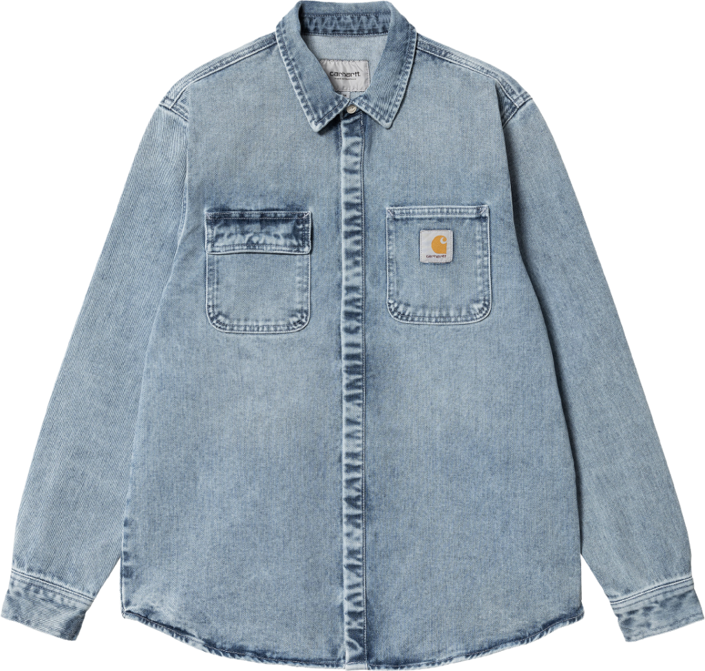 Carhartt WIP Salinac Shirt Jac Blue Light Used Wash