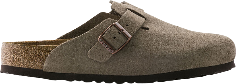 Birkenstock Boston Suede Soft Footbed Taupe Normal