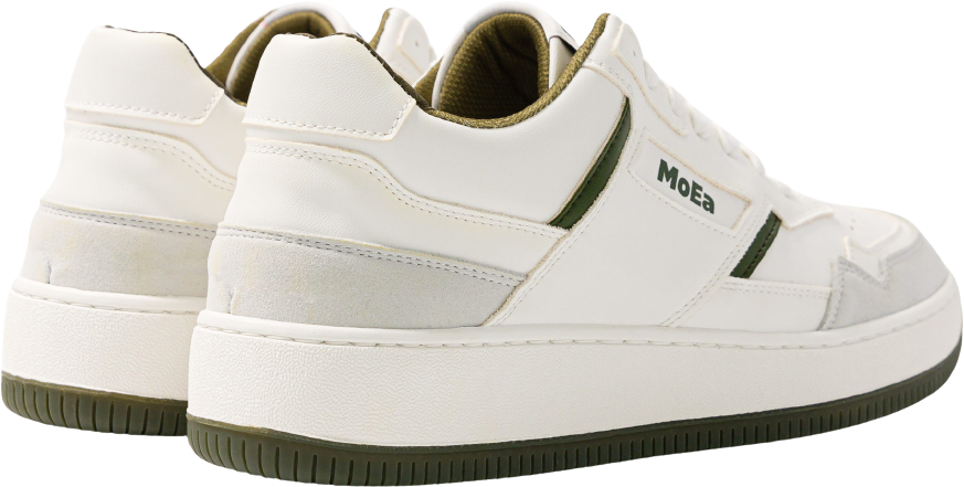 MoEa Gen-1 Cactus White & Green Suede