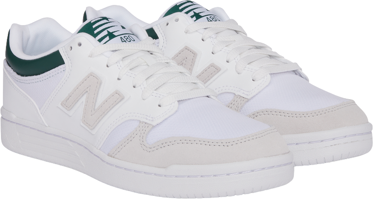 New Balance BB480 LKD White/Nighwatch Green