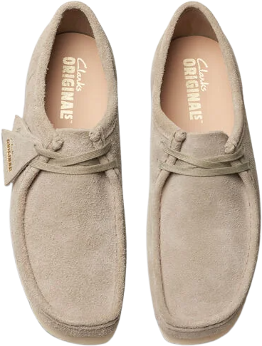 Clarks Originals Wallabee Pale Grey Suede