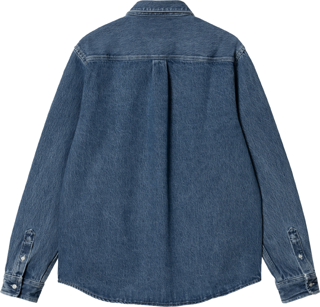 Carhartt WIP L/S Weldon Shirt Blue Heavy Stone Wash