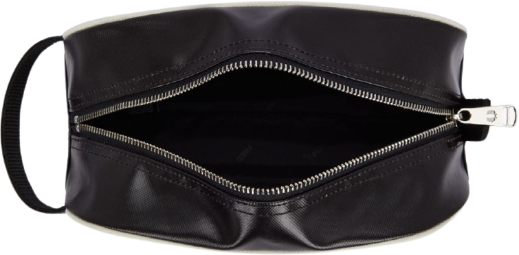 Fred Perry Coated Polyester Wash Bag Black/Ecru