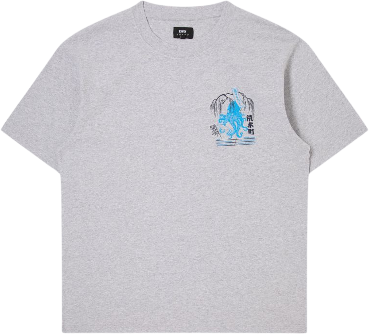 Edwin Drink Mood T-Shirt Grey Marl