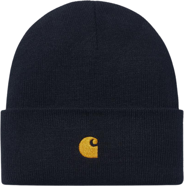 Carhartt WIP Chase Beanie Navy/Gold
