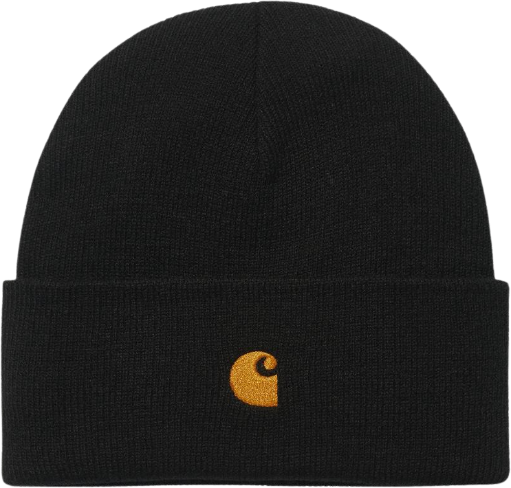 Carhartt WIP Chase Beanie Black/Gold