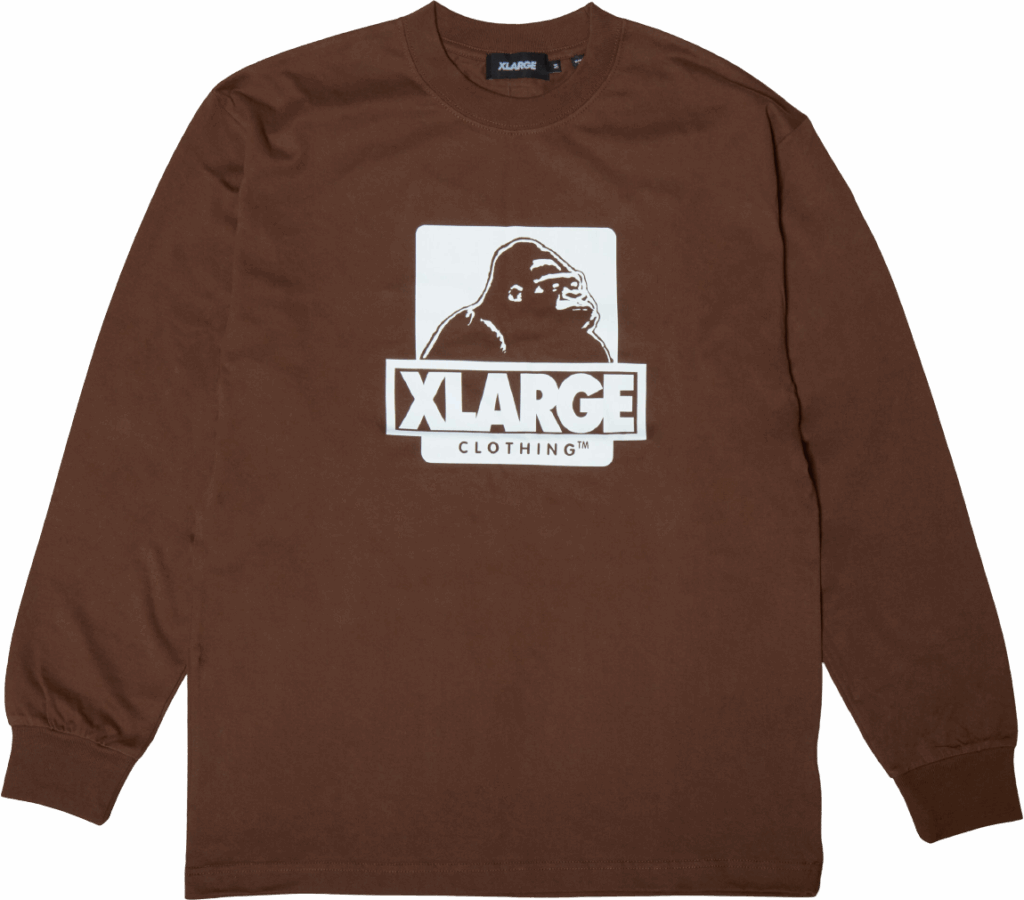 X LARGE OG L/S Tee Brown
