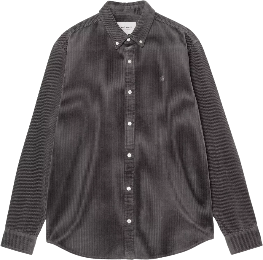 Carhartt WIP L/S Madison Cord Shirt Graphite