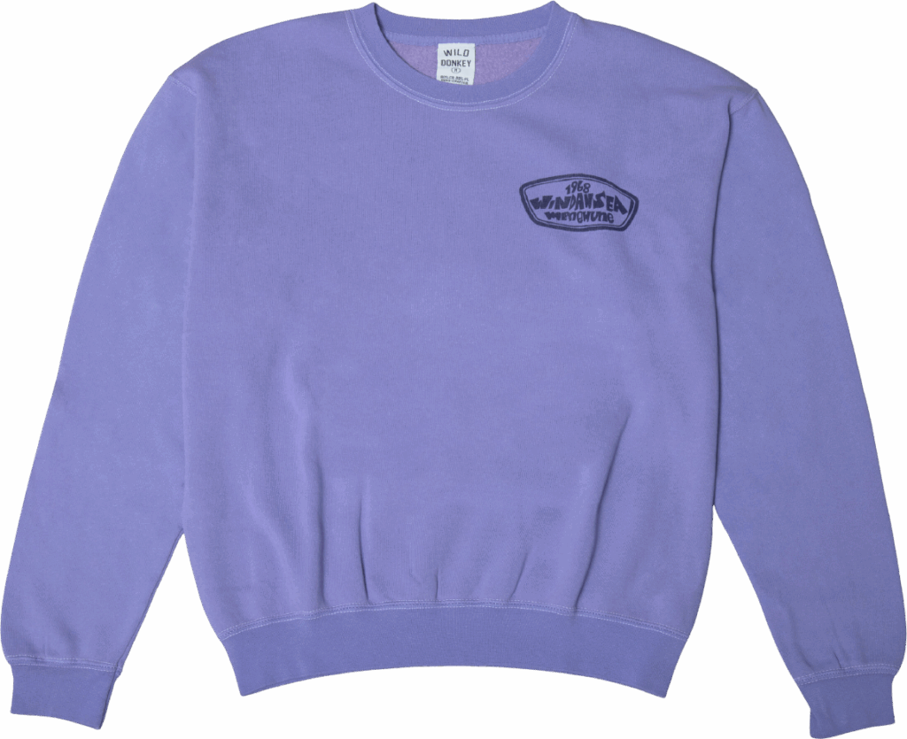 Wild Donkey Crewneck Set-In Sweatshirt Old Dyed Violet