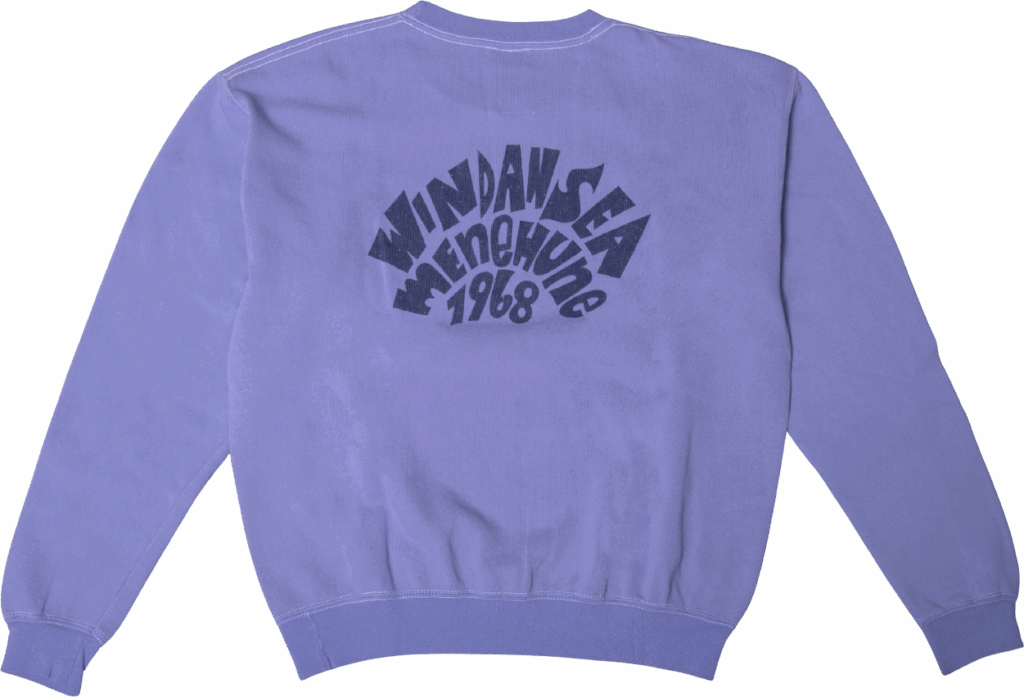 Wild Donkey Crewneck Set-In Sweatshirt Old Dyed Violet