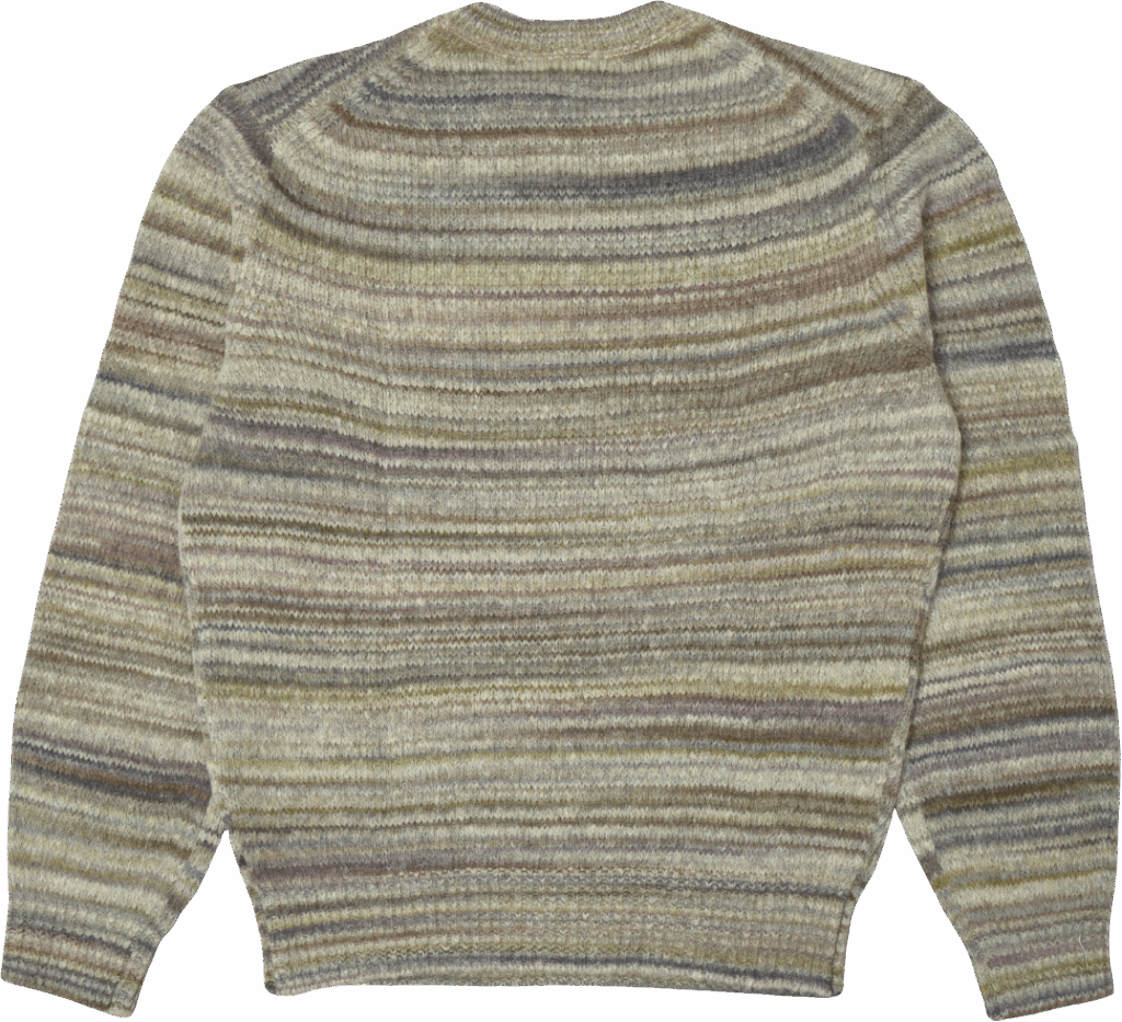 Lacoste Alpaca Wool Ombré Sweater Silver Chine/Opium