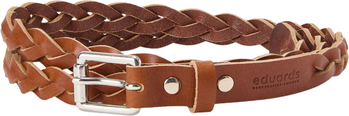 Eduards Braid Belt Long Cognac
