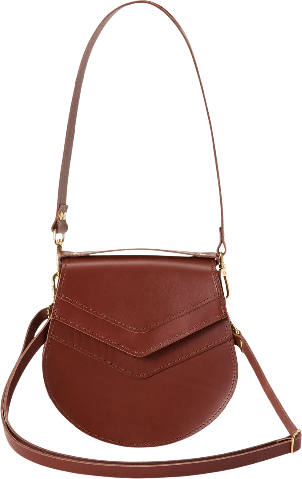 Eduards Skiffer Arc Shoulder Bag Brick/Gold