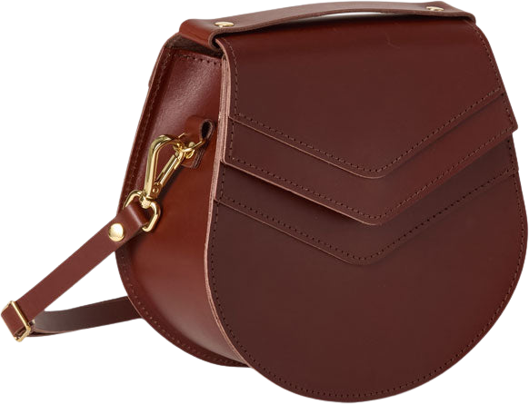 Eduards Skiffer Arc Shoulder Bag Brick/Gold