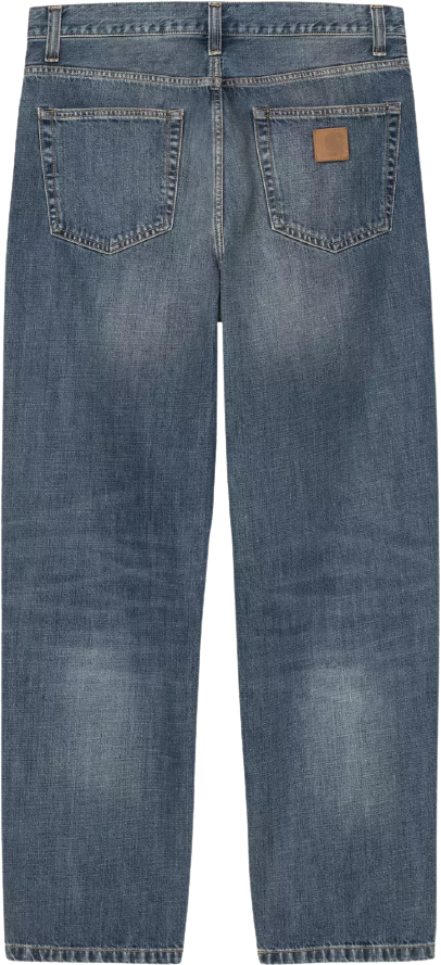 Carhartt WIP Aaron Pant Blue Dark Used Wash