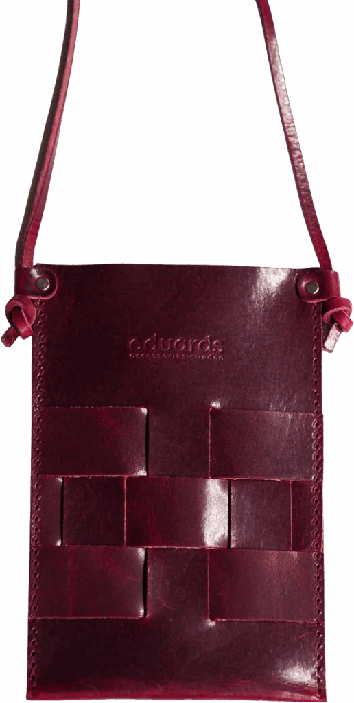 Eduards Näver Pocket Bag Bordeaux