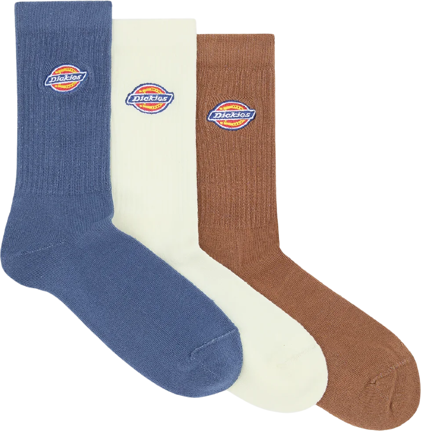 Dickies Valley Grove Sock Retro Indigo 3-pack