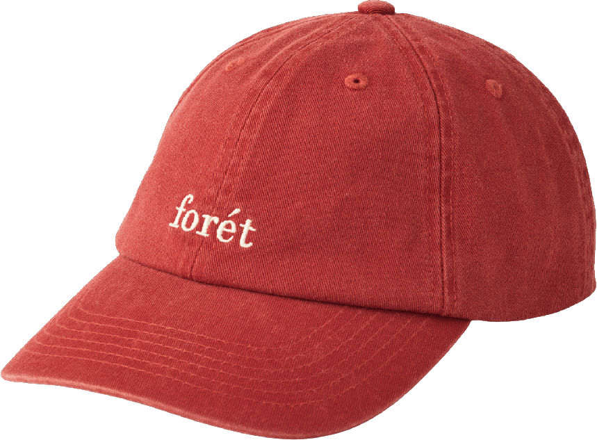 Forét Hawk Washed Cap Red