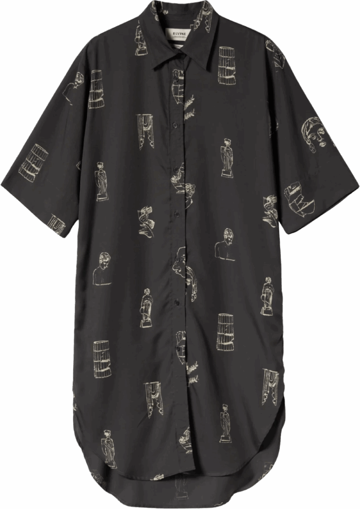 Elvine Iselin AOP Night Grey