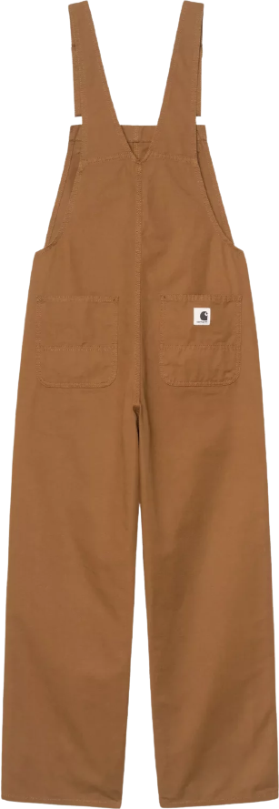 Carhartt WIP W’ Bib Overall Straight Hamilton Brown Rinsed