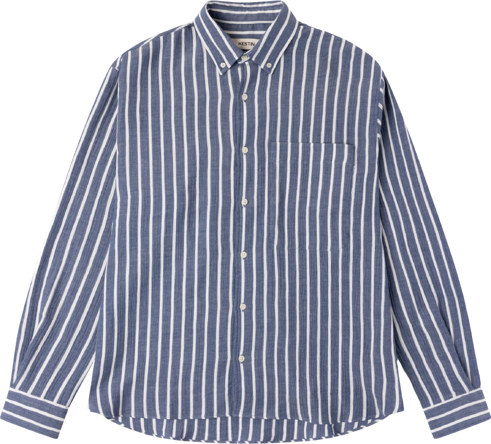Kestin Dirleton Shirt Denim Stripe