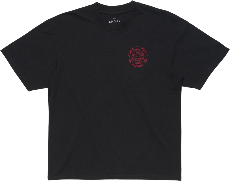 Edwin Music Channel T-Shirt Black/Red