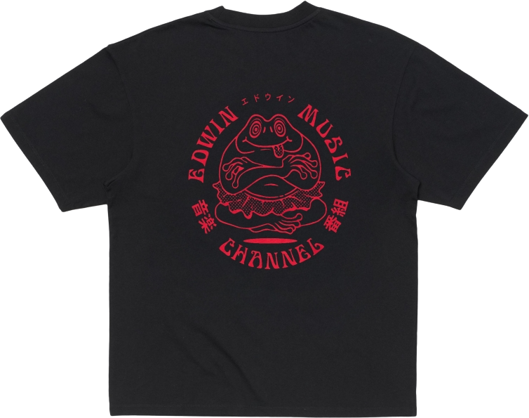 Edwin Music Channel T-Shirt Black/Red