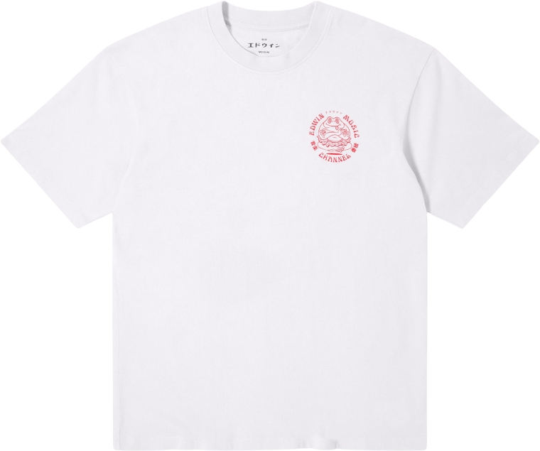 Edwin Music Channel T-Shirt White/Red
