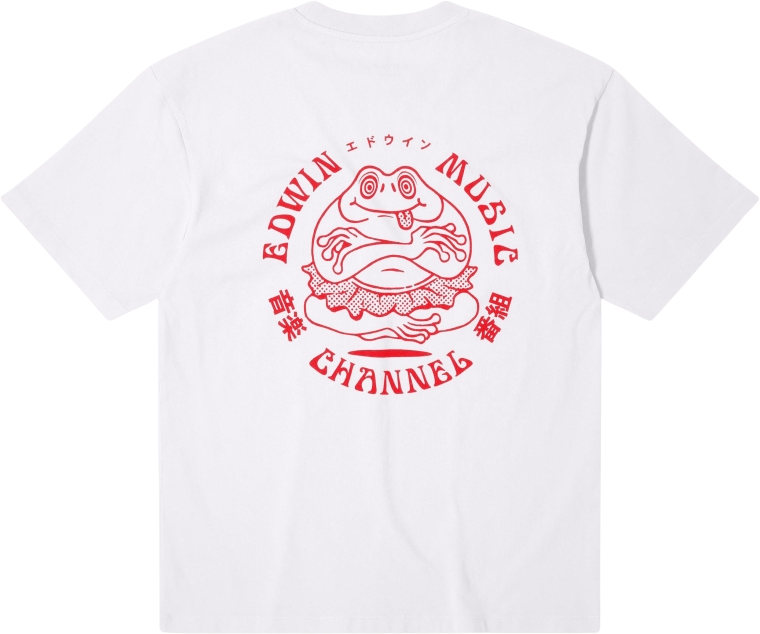 Edwin Music Channel T-Shirt White/Red