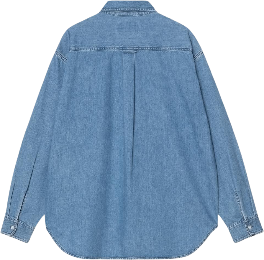 Carhartt WIP L/S Lucas Shirt Blue Stone Washed