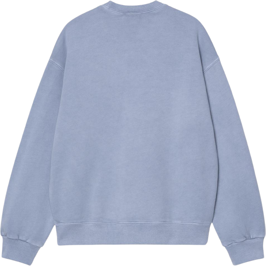 Carhartt WIP Nelson Sweat Gentle Blue Garment Dyed