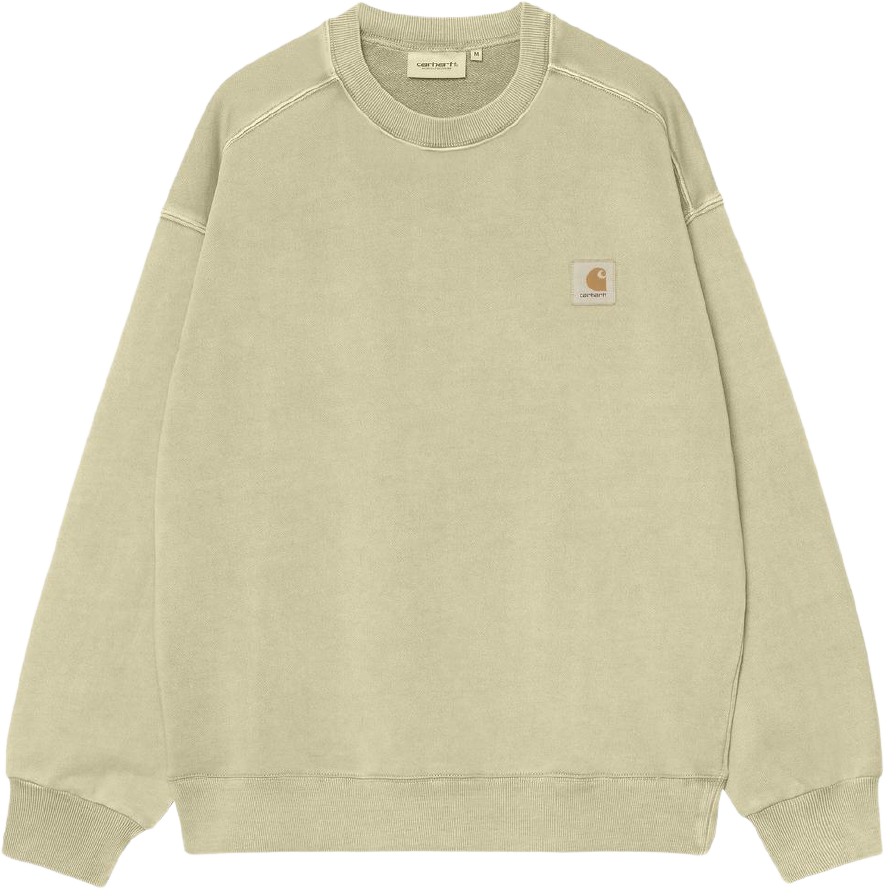 Carhartt WIP Nelson Sweat Gentle Green Garment Dyed