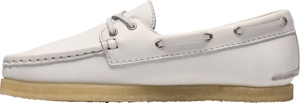 Clarks Originals Godney Boat D White Grain Lea