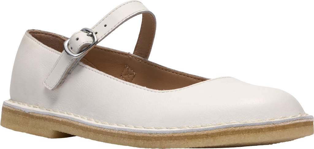 Clarks Originals Desert Jane D White Leather
