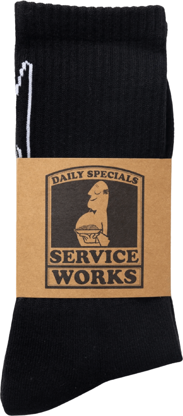 Service Works Knife & Fork Socks Black