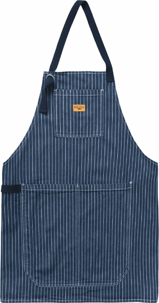 Service Works Pinstripe Denim Apron Indigo